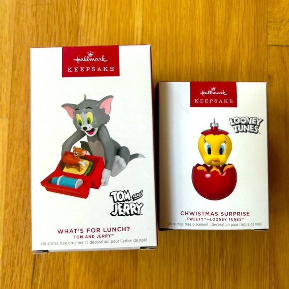 Hallmark Other - Hallmark Keepsake 2023 Tom Jerry What's For Lunch Chwistmas Surprise Tweety Bird